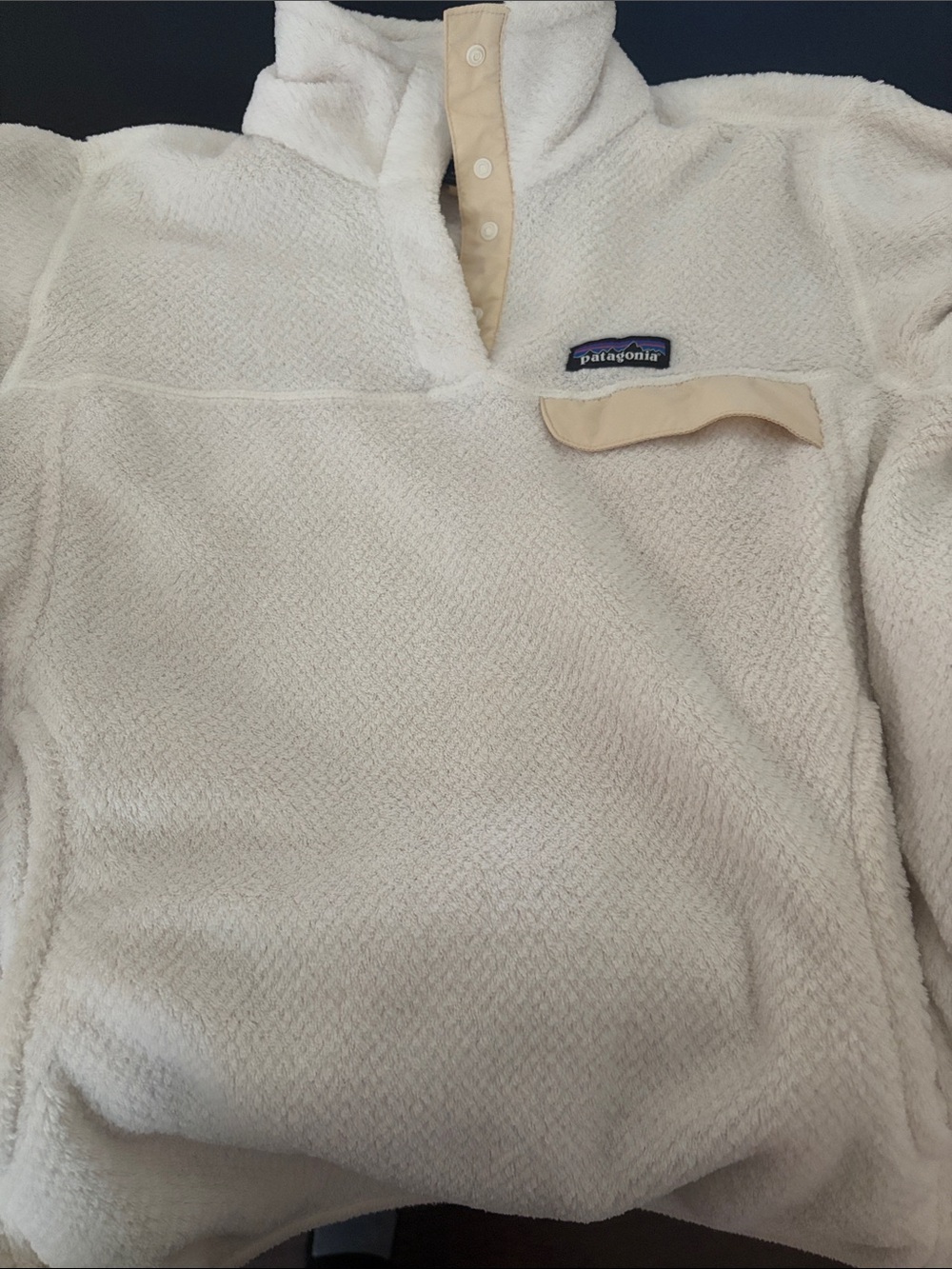 Patagonia women’s Cream Zip Fleece Pullover